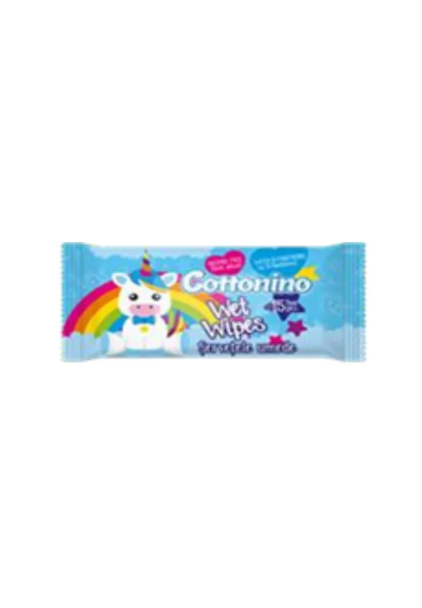 COTTONINO UNICORN pocket WET WIPES  BLUE / PINK/ 144X15 pcs