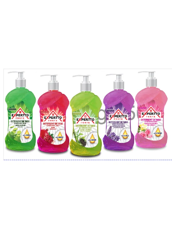 EXPERTTO FORTE DISHWASHING LIQUID 10X1 L - 5 varriants (lime&basil, pomegranate, rose & vanilla, white tea&bamboo, lavanda&patchouli)