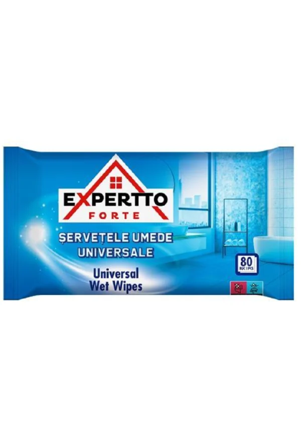 EXPERTTO FORTE UNIVERSAL WET WIPES 12X80 PCS