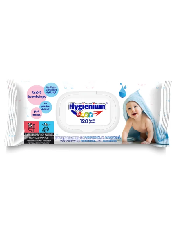 Hygienium baby wet wipes 12X120 pcs with allantoin and panthenol