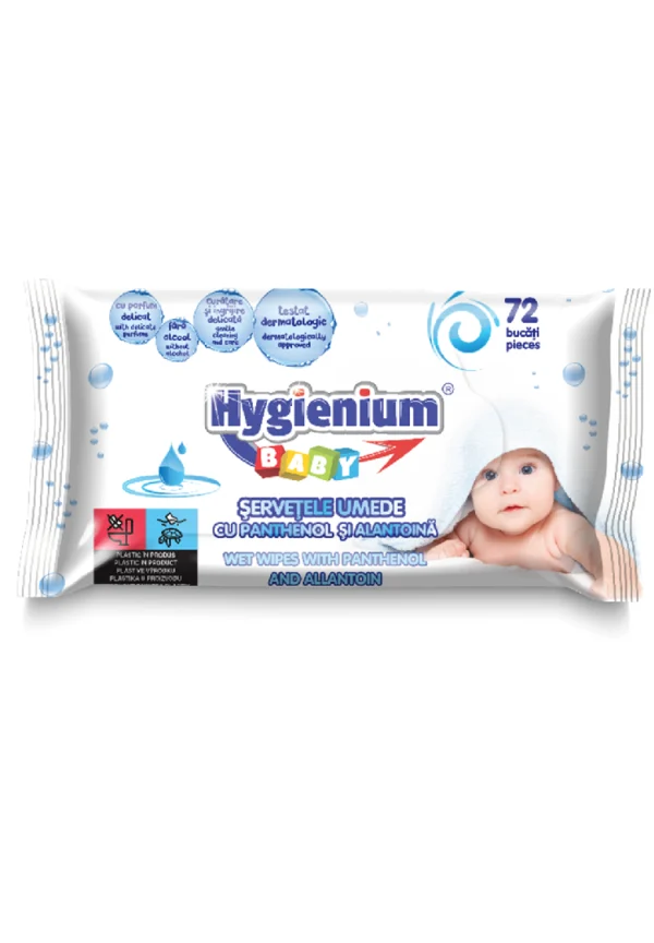 Hygienium baby wet wipes 16X72 pcs with allantoin and d-panthenol