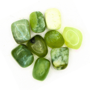 Green Jade 'AB' Tumbled Stones 200 gr