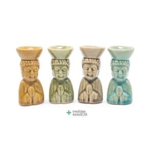 Buddha Ceramic Incense Burner 4x4x9cm set of 12