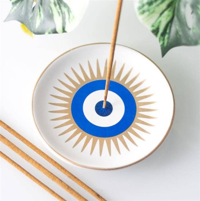 All Seeing Eye Ceramic Incense Stick Holder - Image 2