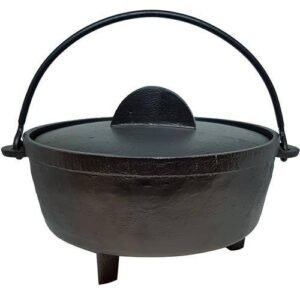 17cm Flat Cast Iron Cauldron