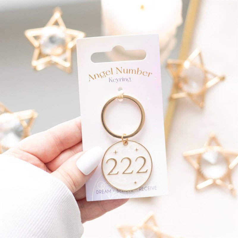222 Angel Number Keyring - Image 3
