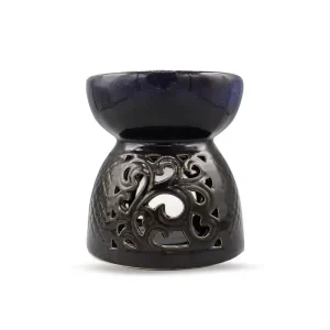 Blue And Black Ceramic Aromaburner 17Cm