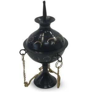 Black Hanging Incense Holder (12.5cm)