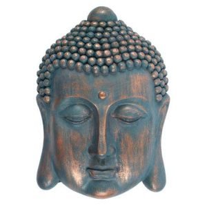 Blue Plaque Buddha Head