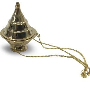 Brass Hanging Incense Burner (10cm)