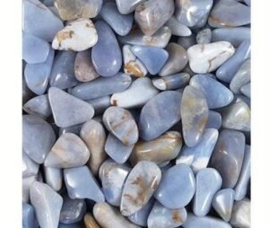 Blue Chalcedony Avalonite Tumbled Stones 250gr