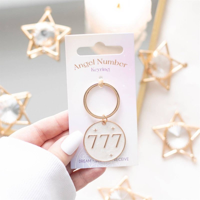 777 Angel Number Keyring - Image 3