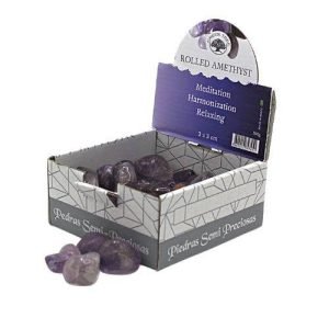 Amethyst tumbled display 500g