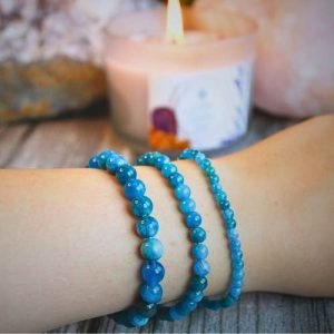 Apatite Beaded Bracelet - Madagascar