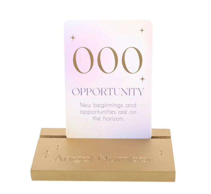 Angel Number Affirmation Cards with Wooden Stand - Image 4