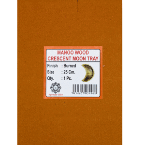 Crescent Moon Crystal Tray - Burned Finish