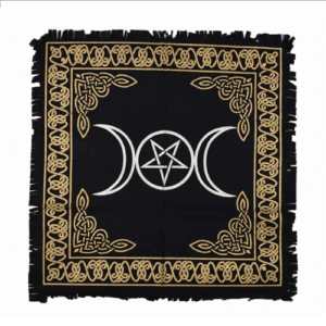 Cotton Altar cloth Triple Moon 60x60 cm