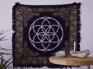 Cotton Altar Cloth 60 X 60 Cm Seed of Life
