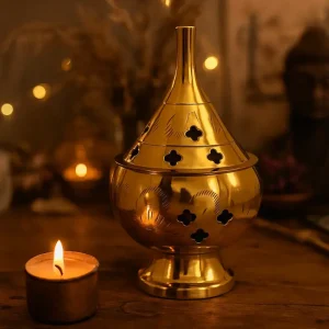 Brass Incense Holder 2 1/2"