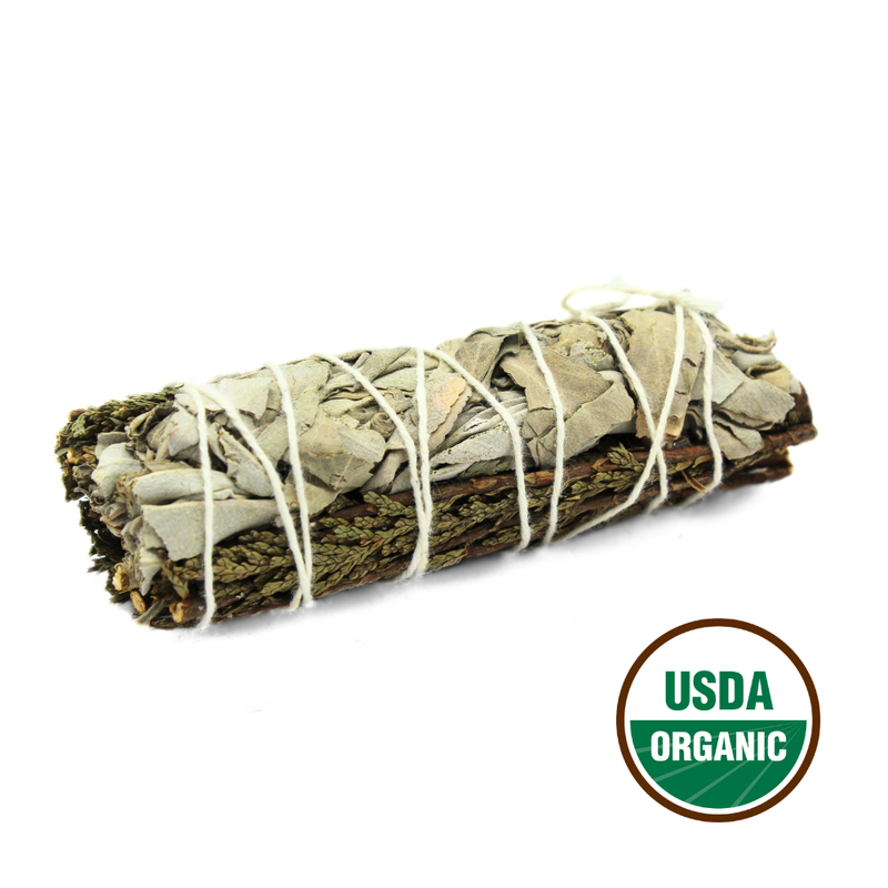 White Sage & Cedar Smudge 10cm