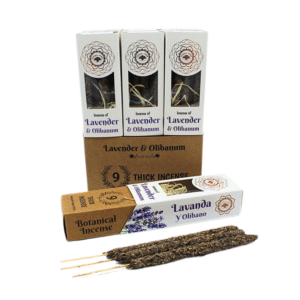 Green Tree Lavender & Olibanum Botanical Thick Incense Sticks