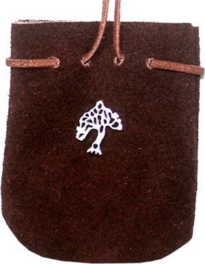 Suede Pouch Brown- Tree