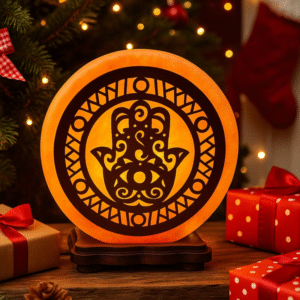 Himalayan Salt Lamp Hamsa Hand 5 kg