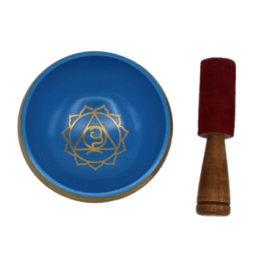 Throat Chakra white singing bowl 10 cm