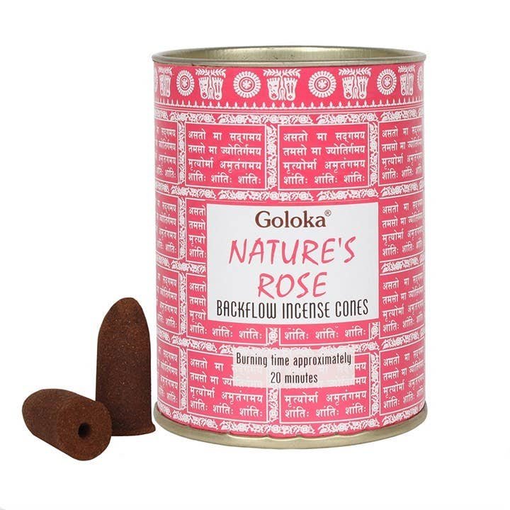 Goloka Nature's Rose Back Flow Cones pack (12 cans)