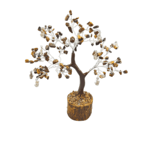 Tiger Eye Confidence Gem tree Small