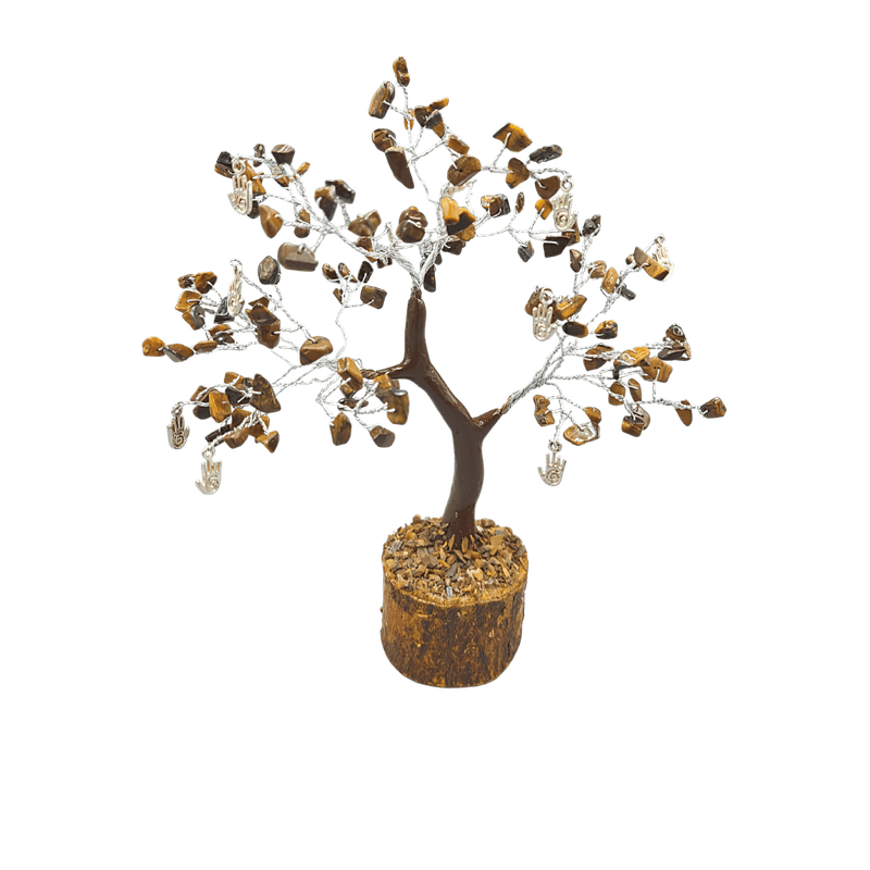 Tiger Eye Confidence Gem tree Small