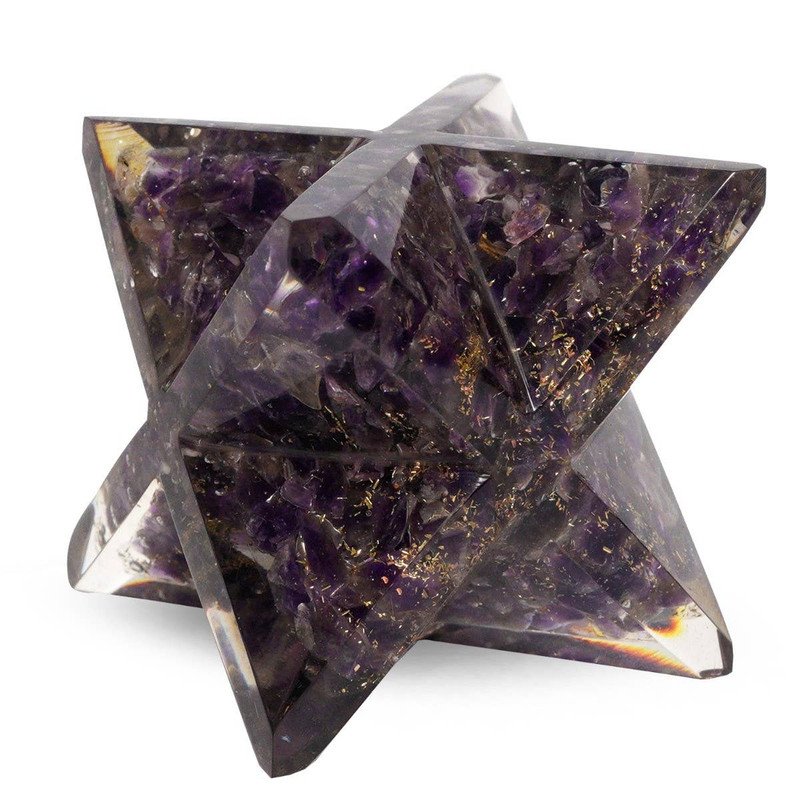 Orgone Big Size Amethyst Merkaba Star