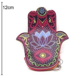 Wallet Lotus Hand of Fatima 12x12cm