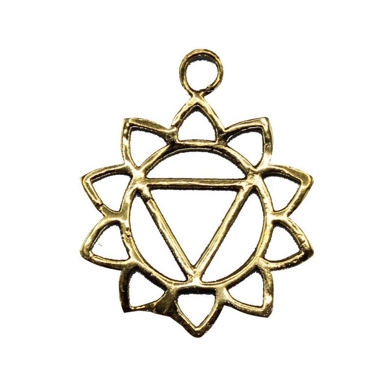 Pendant Solar Plexus Chakra Brass