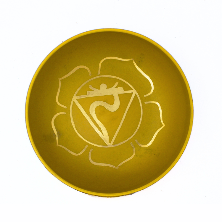 Solar Plexus Chakra Singing Bowl Yellow - Image 2
