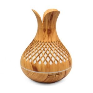 Wooden Mandala USB Aroma Diffuser LED 7 Colors - 400ml