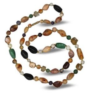Tumbled Stones Necklace Mixed Agate