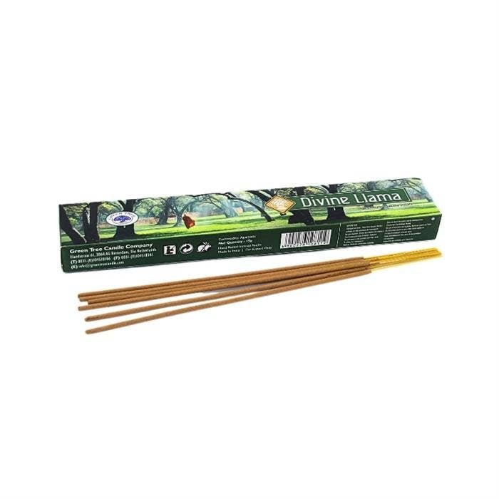Green Tree Divine Llama Hand Rolled Natural Incense Sticks - Image 3