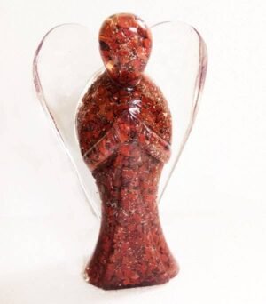Orgone Angel Figurines-Red Jasper 20cm