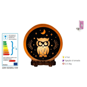 Himalayan Salt Lamp Owl 3.5 - 4kg