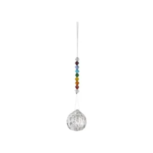HANGING CRYSTAL CUT GLASS CHAKRA