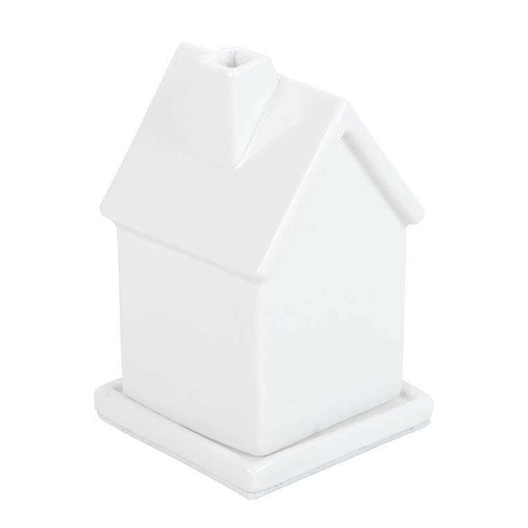 White House Shaped Ceramic Incense Cone Holder - Image 4
