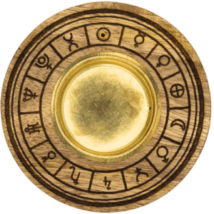 Mango Wood Incense Holder Planetary Signs