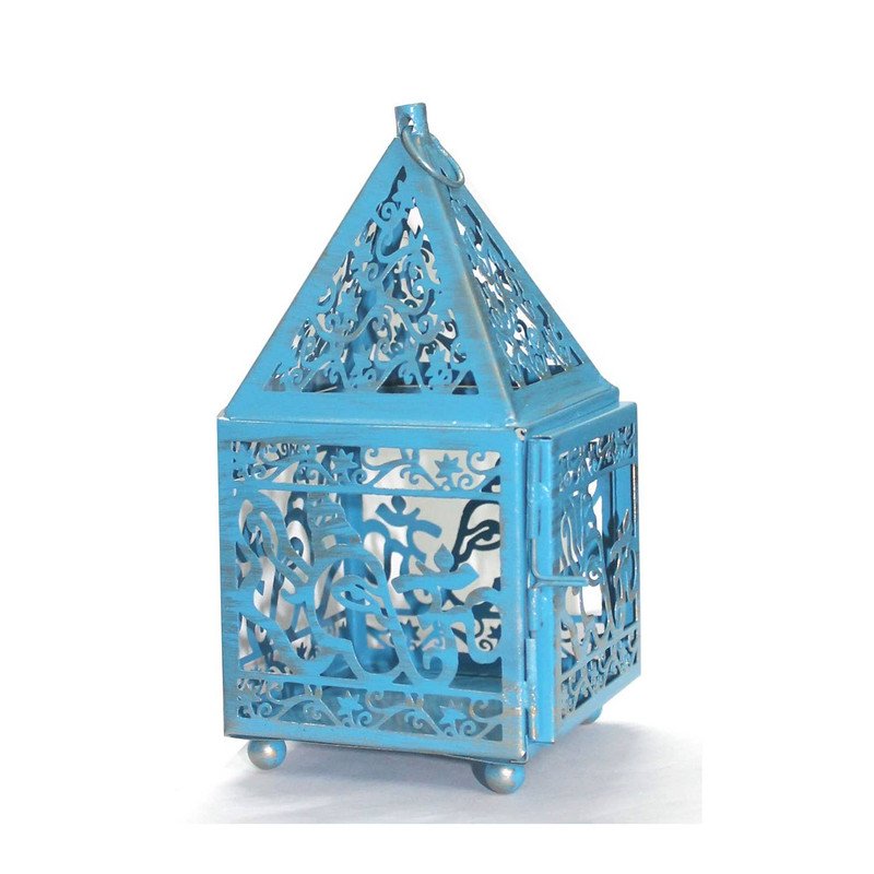 Lantern (No Glass) Blue-Ganesha