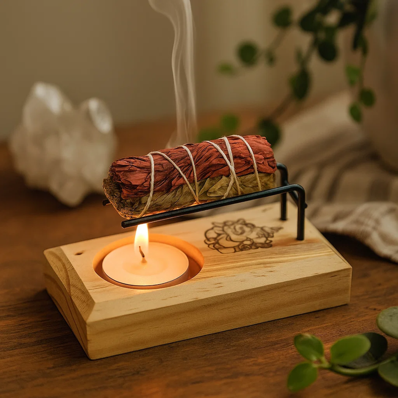 Palo Santo & White Sage Burner Ganesh - Image 3