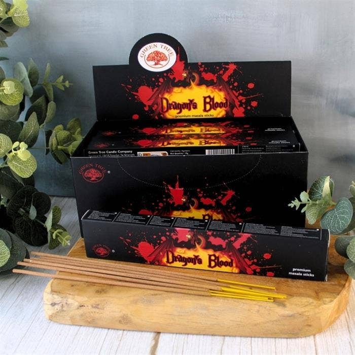 Green Tree Dragon's Blood Hand Rolled Natural Incense Sticks - Image 4