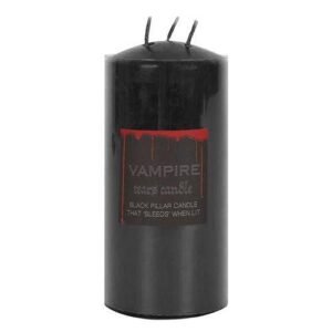 Vampire Tears Pillar Candle Black 15cm
