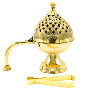 One Incense Burner and Tong Brass ( 12 cm )