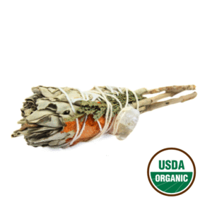 Cleansing Energy Sage Torch (with Citrine) 10 cm