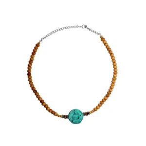 Chocker Sandalwood-Turquoise Medicine Buddha